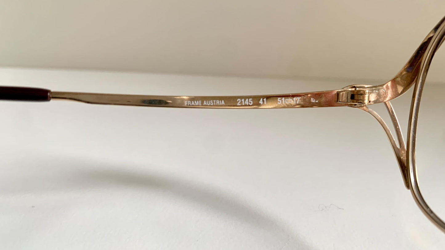 Christian Dior vintage glasses - 2145 gold and brown oversized frames