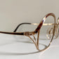 Christian Dior vintage glasses - 2145 gold and brown oversized frames