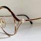 Christian Dior vintage glasses - 2145 gold and brown oversized frames