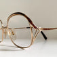 Christian Dior vintage glasses - 2145 gold and brown oversized frames