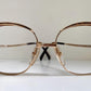 Christian Dior vintage glasses - 2145 gold and brown oversized frames