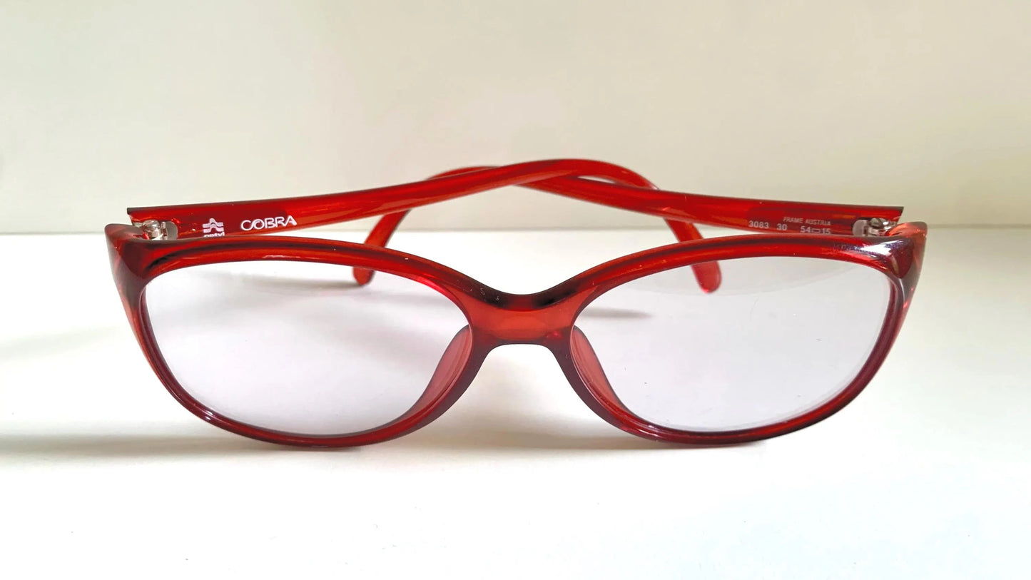 Cobra Optyl 70s vintage glasses - 3083 red frames