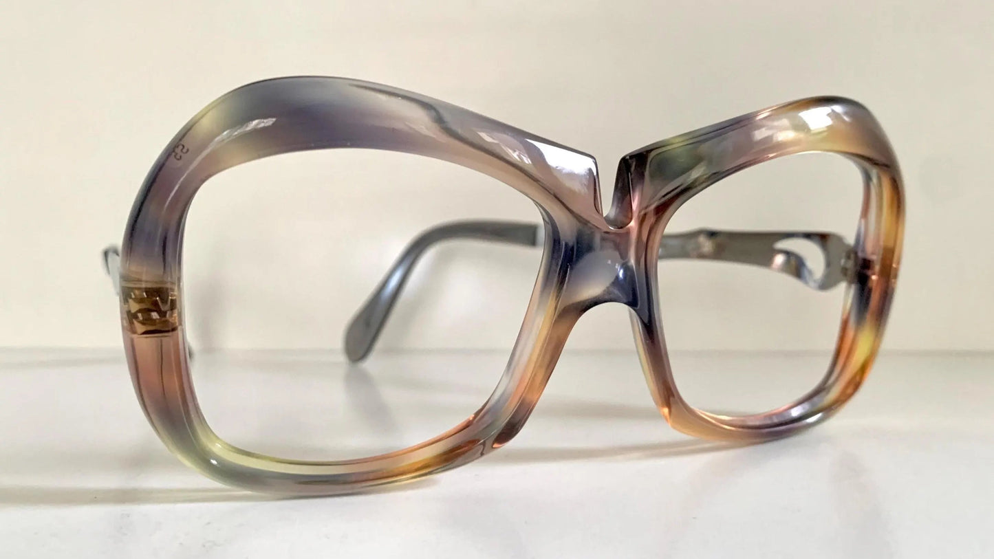 Luxottica vintage frame - 70s NOS original glasses - Small/narrow faces