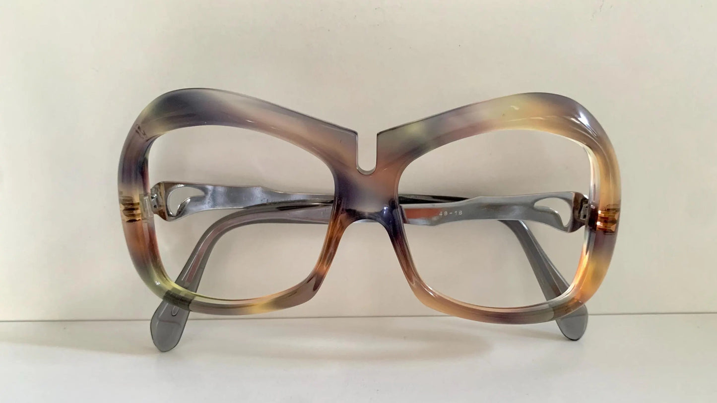 Luxottica vintage frame - 70s NOS original glasses - Small/narrow faces
