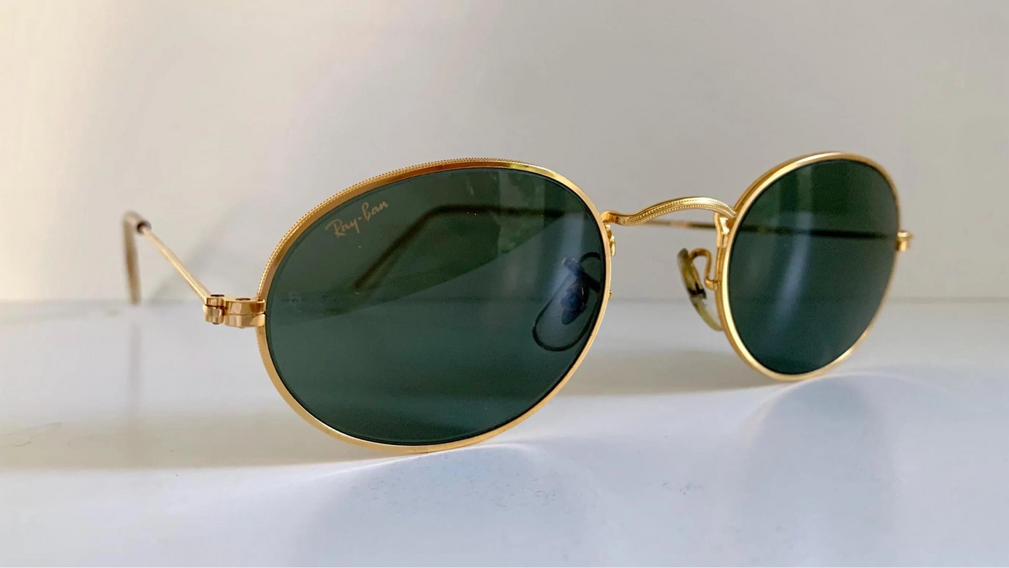Vintage Ray Ban B&L USA sunglasses - W0976 Classic Oval Gold