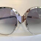 Luxottica 70s XL oversized sunglasses - silver frames