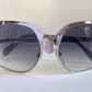 Luxottica 70s XL oversized sunglasses - silver frames