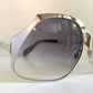 Luxottica 70s XL oversized sunglasses - silver frames