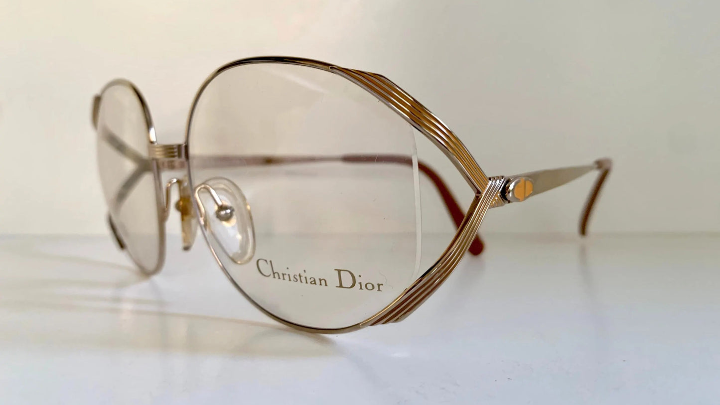 Christian Dior Vintage glasses - 2387 golden metal frames