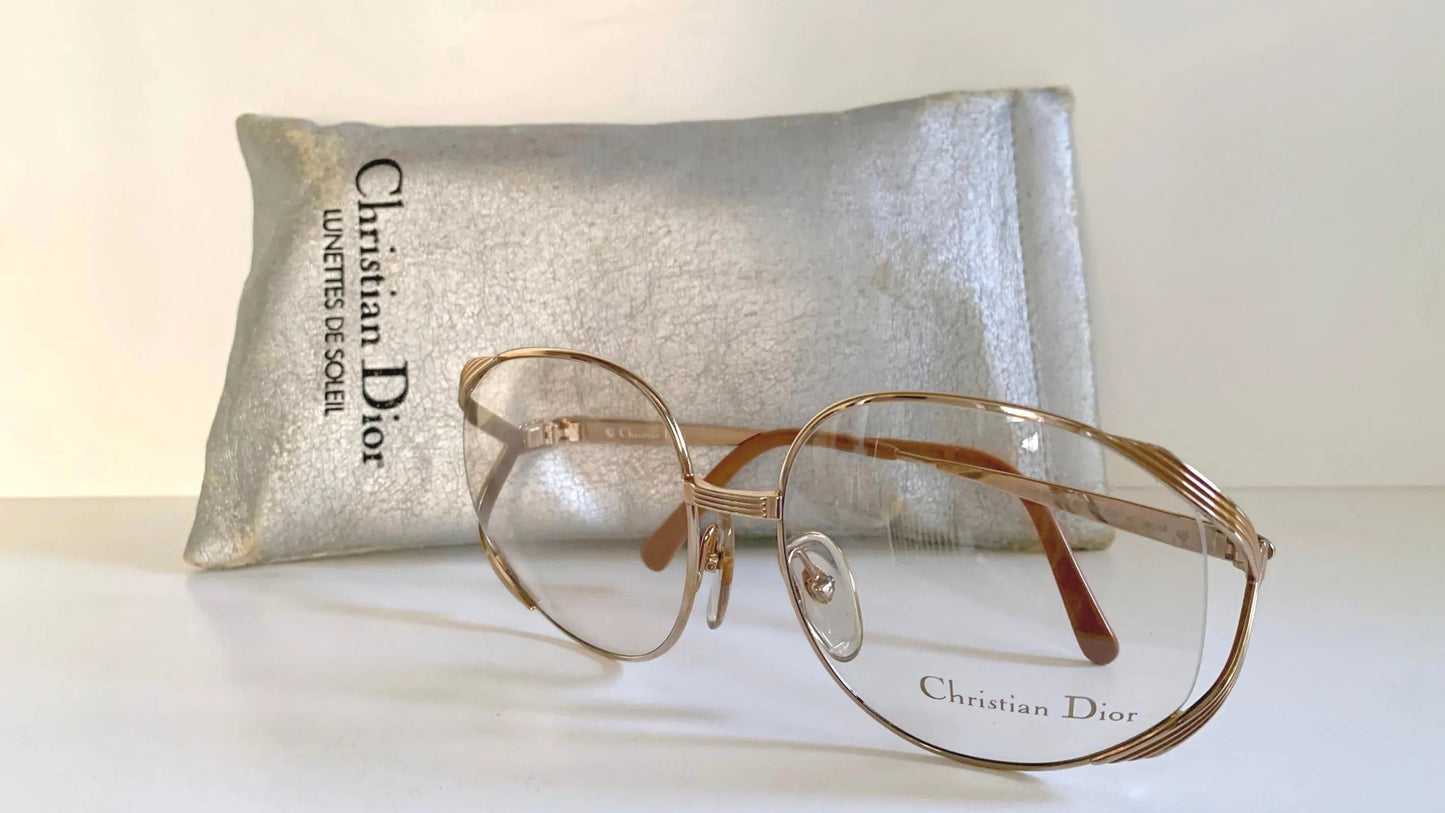 Christian Dior Vintage glasses - 2387 golden metal frames