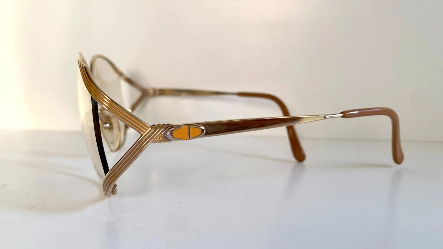 Christian Dior Vintage glasses - 2387 golden metal frames
