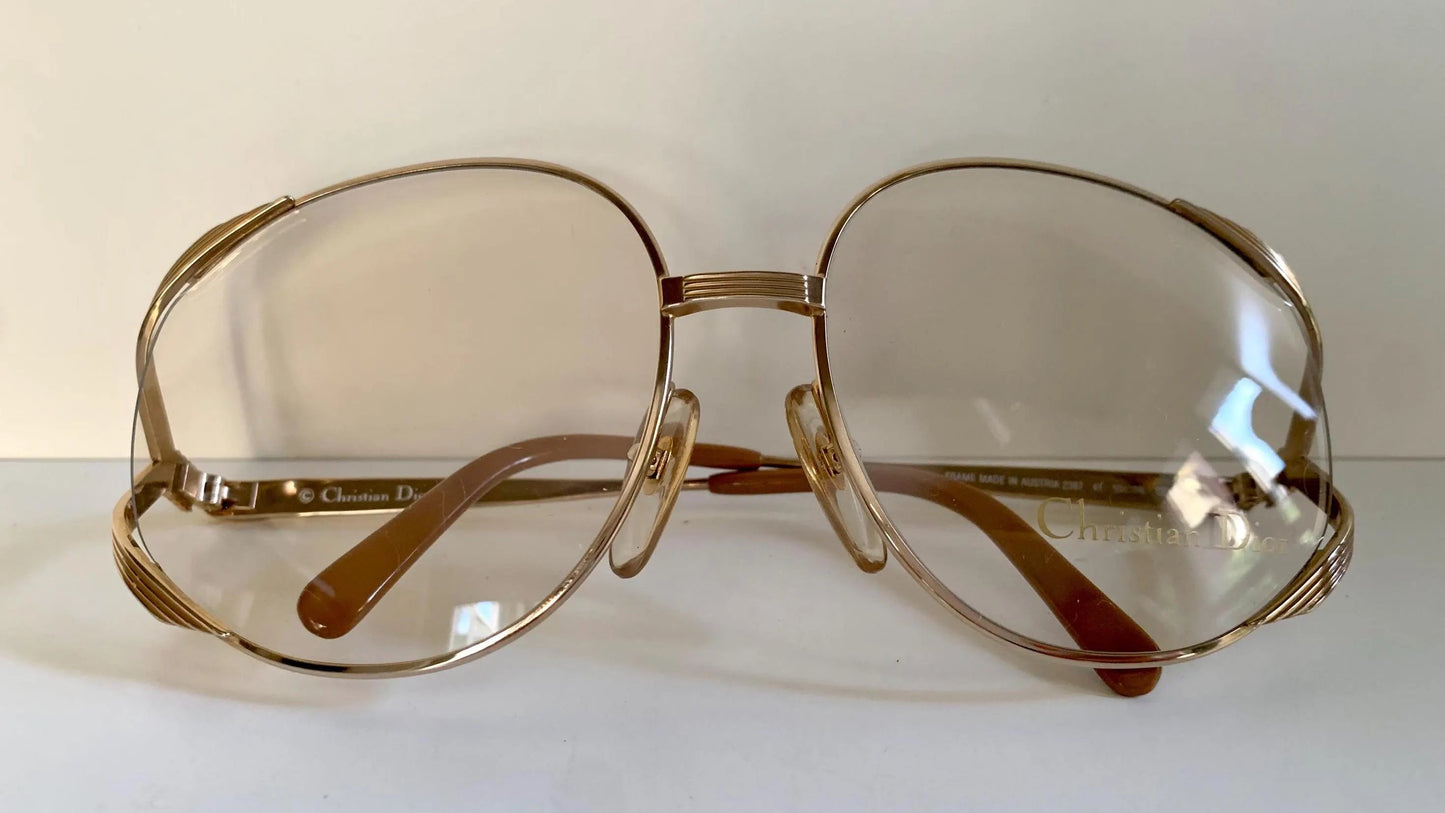 Christian Dior Vintage glasses - 2387 golden metal frames