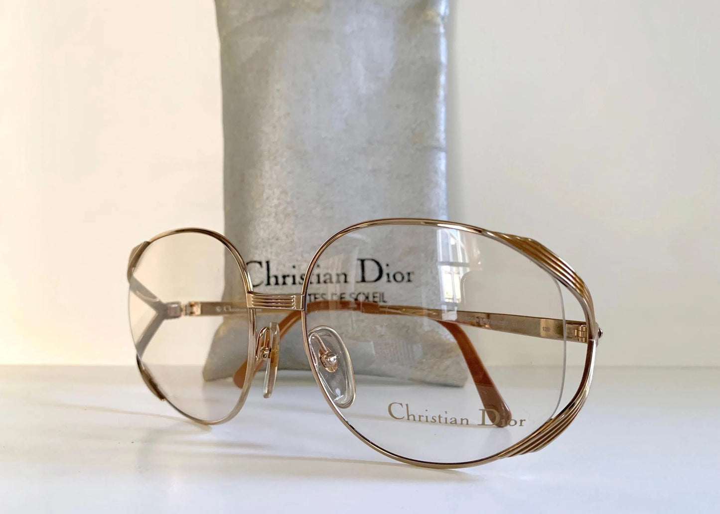 Christian Dior Vintage glasses - 2387 golden metal frames