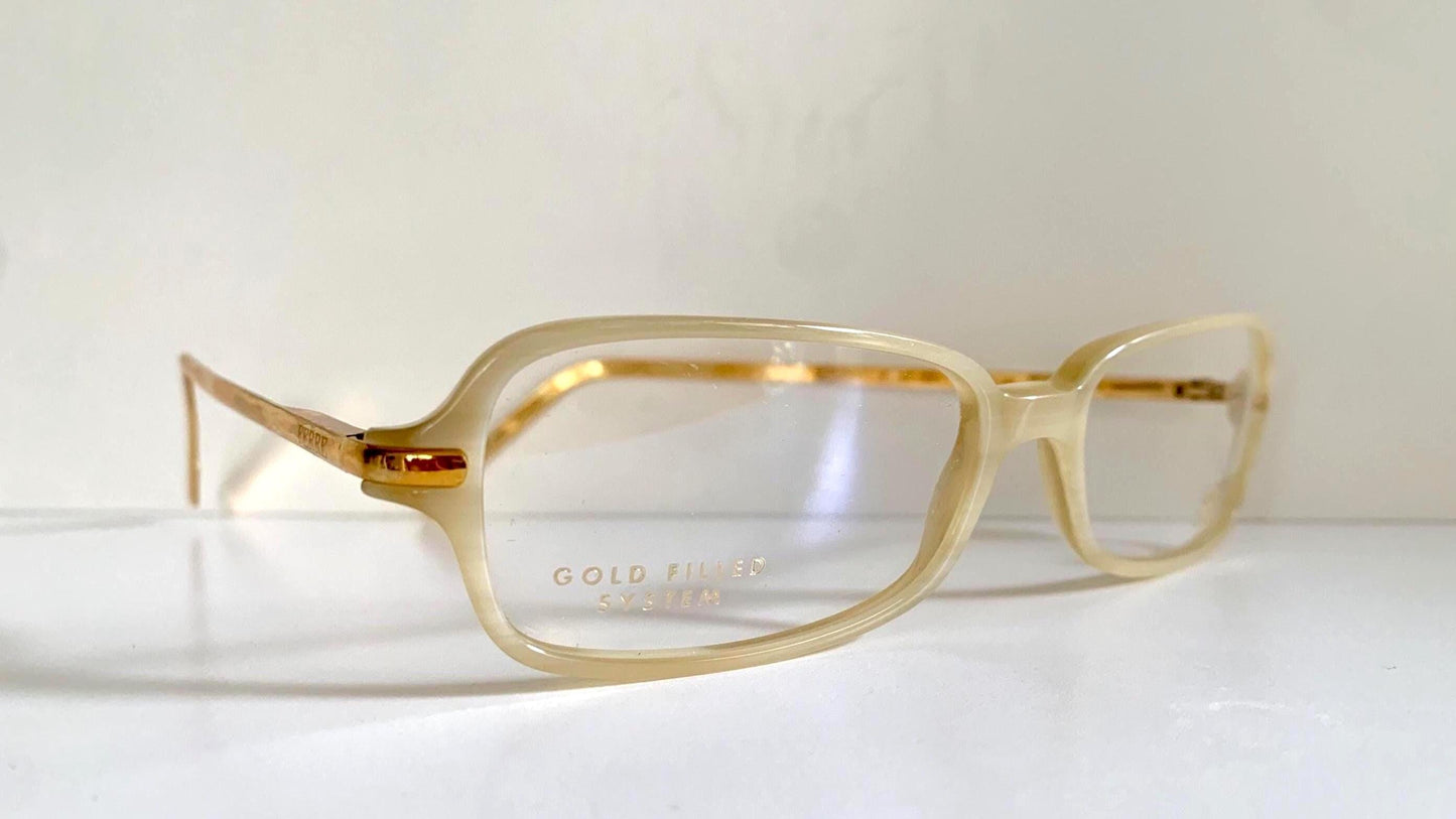 Vintage Gianfranco Ferre 00s frame - white gold filled Y2K eyewear