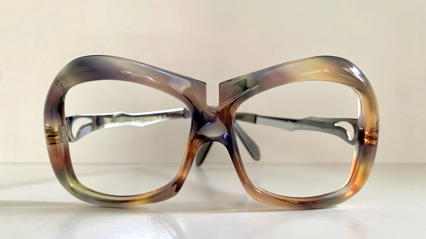 Luxottica vintage frame - 70s NOS original glasses - Small/narrow faces