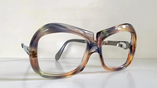 Luxottica vintage frame - 70s NOS original glasses - Small/narrow faces