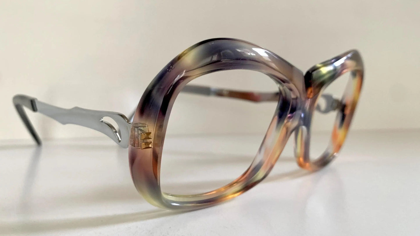 Luxottica vintage frame - 70s NOS original glasses - Small/narrow faces