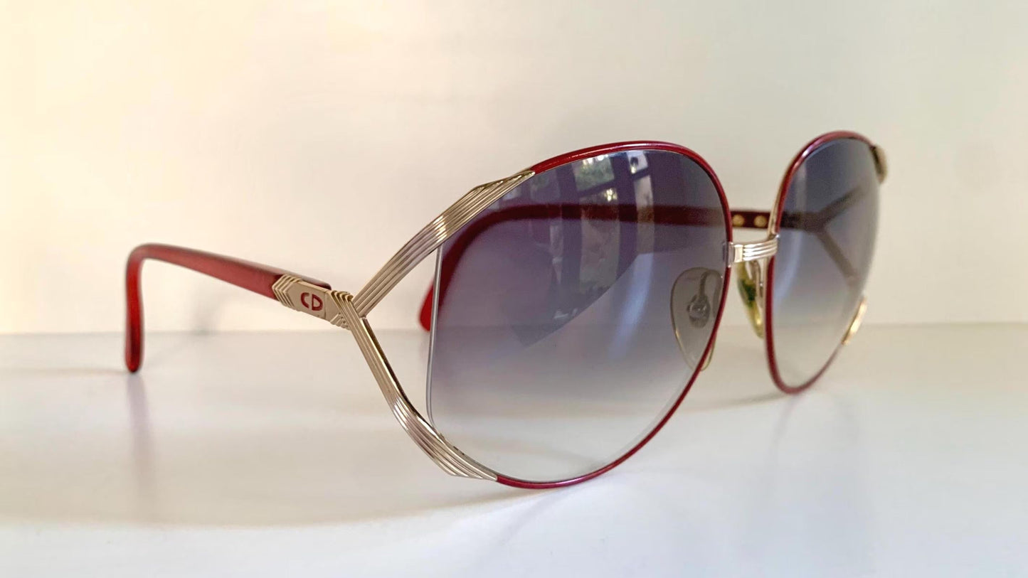 Christian Dior XXL vintage sunglasses - 2250 red 80s frames