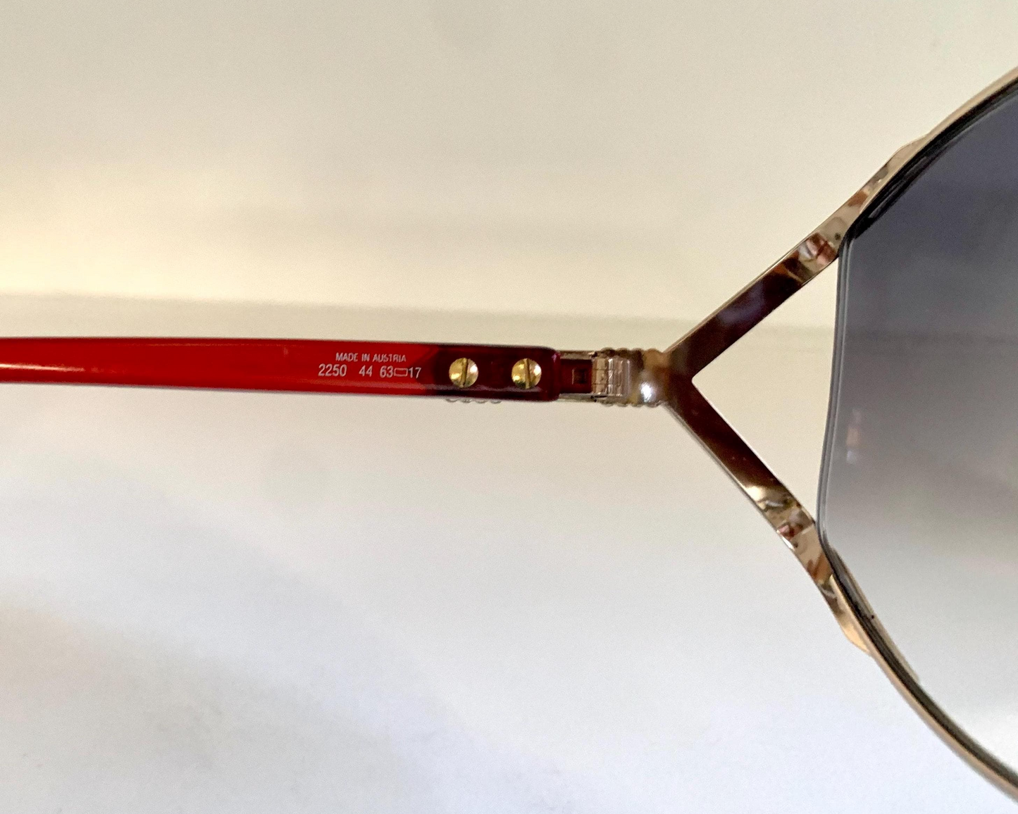 Christian Dior XXL vintage sunglasses - 2250 red 80s frames