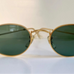 Vintage Ray Ban B&L USA sunglasses - W0976 Classic Oval Gold