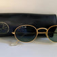 Vintage Ray Ban B&L USA sunglasses - W0976 Classic Oval Gold