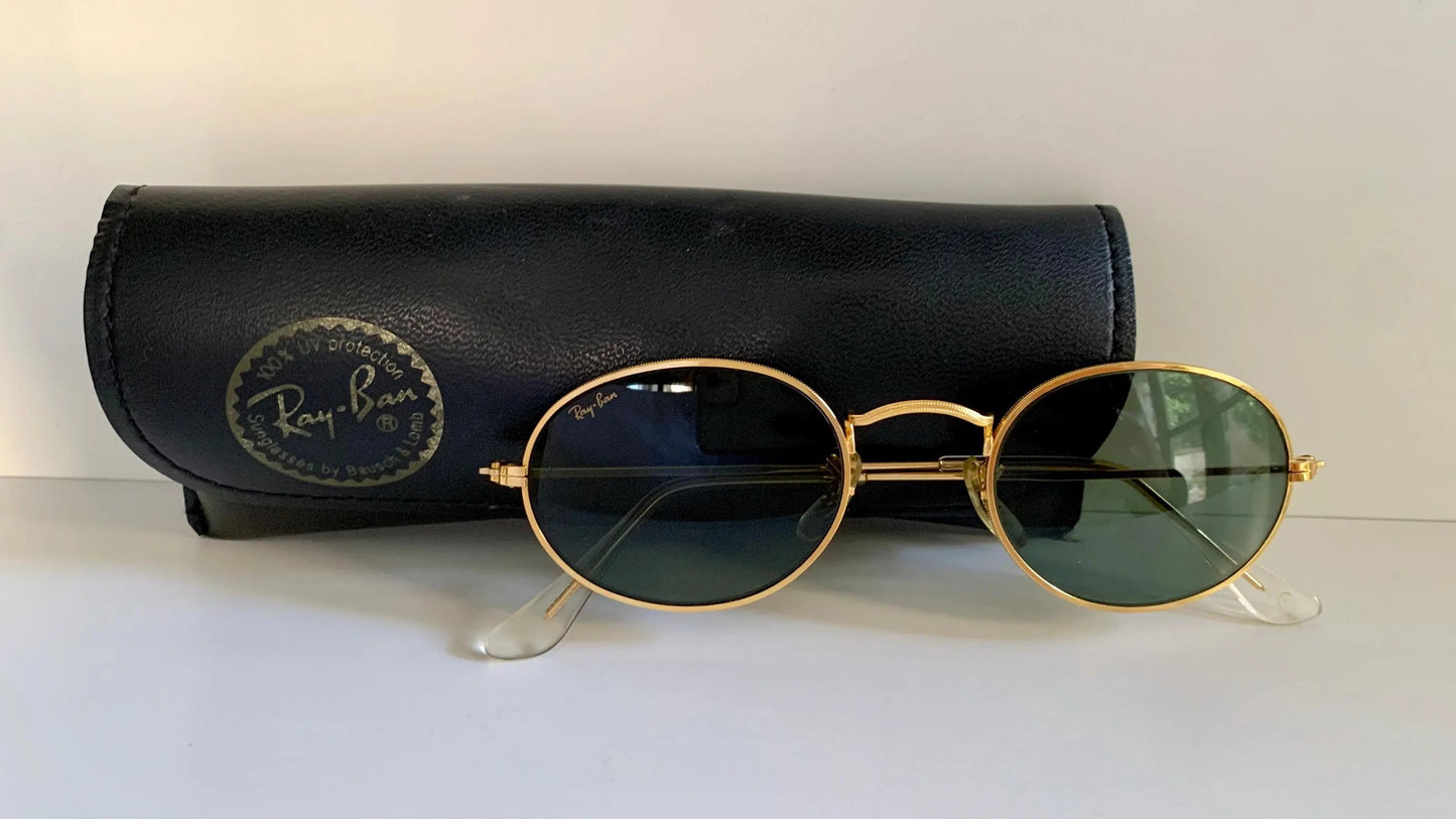 Vintage Ray Ban B&L USA sunglasses - W0976 Classic Oval Gold
