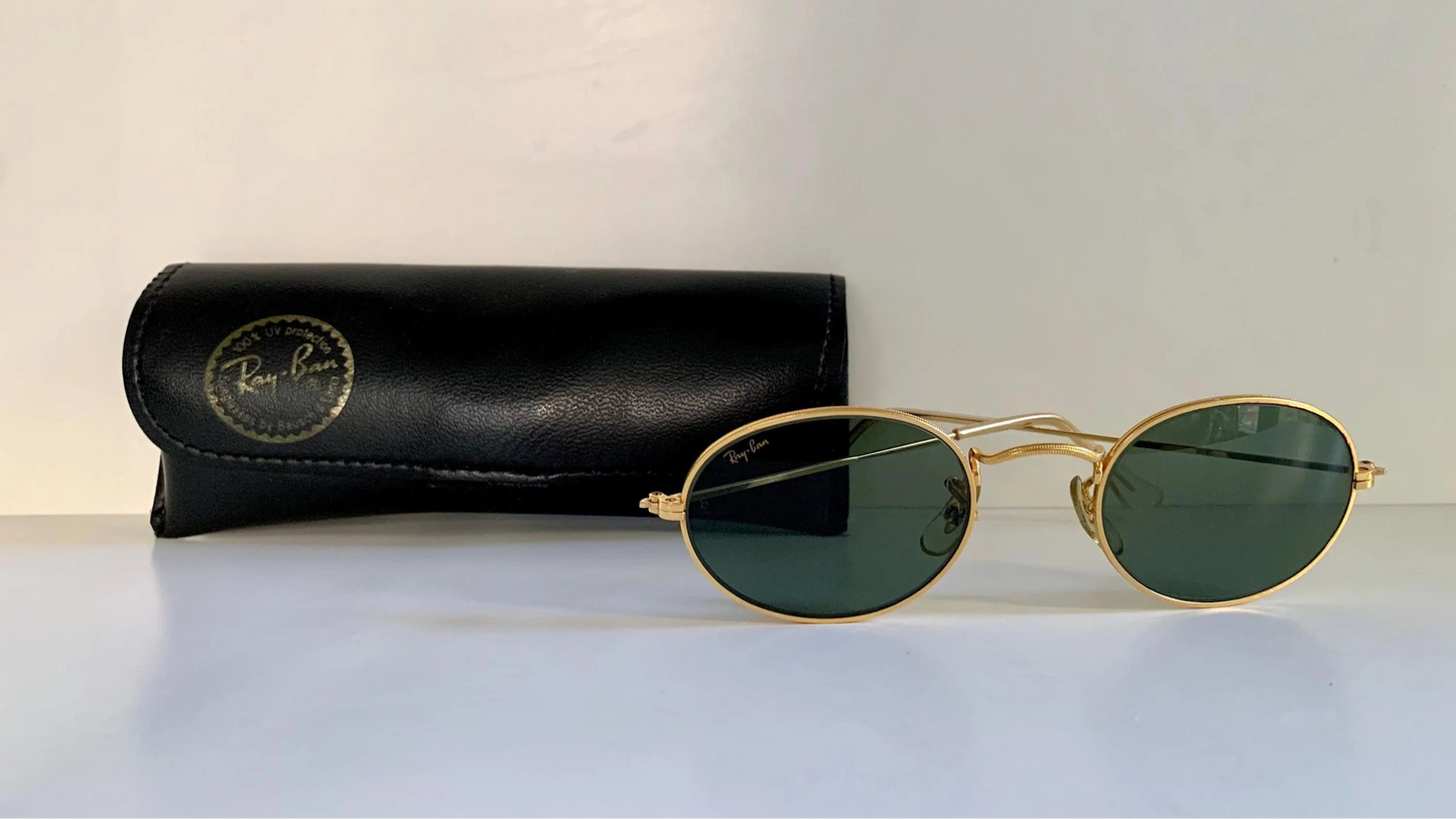 Vintage Ray Ban B&L USA sunglasses - W0976 Classic Oval Gold