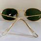 Vintage Ray Ban B&L USA sunglasses - W0976 Classic Oval Gold