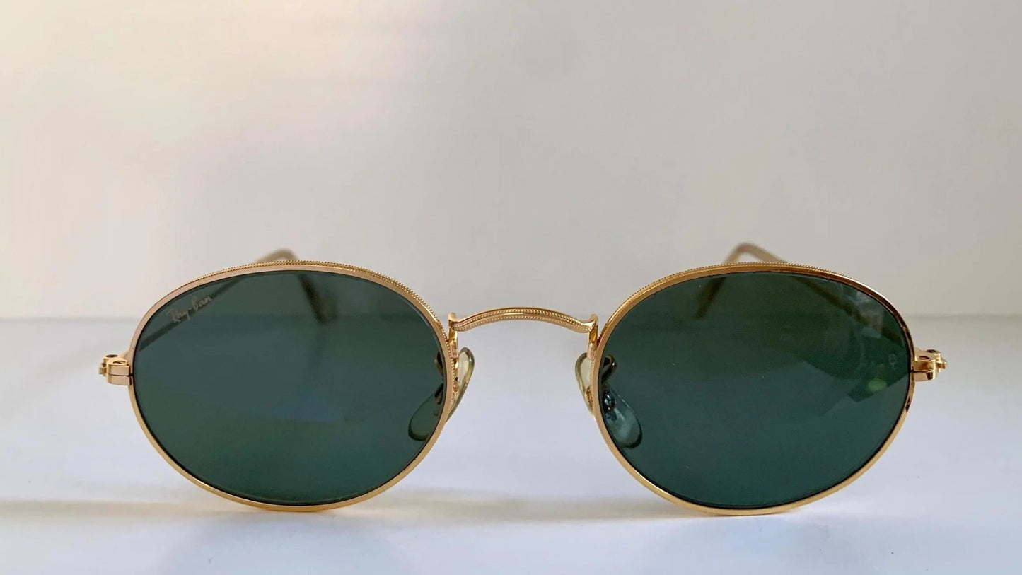 Vintage Ray Ban B&L USA sunglasses - W0976 Classic Oval Gold