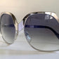 Luxottica 70s XL oversized sunglasses - silver frames