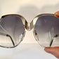 Luxottica 70s XL oversized sunglasses - silver frames