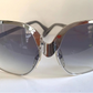 Luxottica 70s XL oversized sunglasses - silver frames