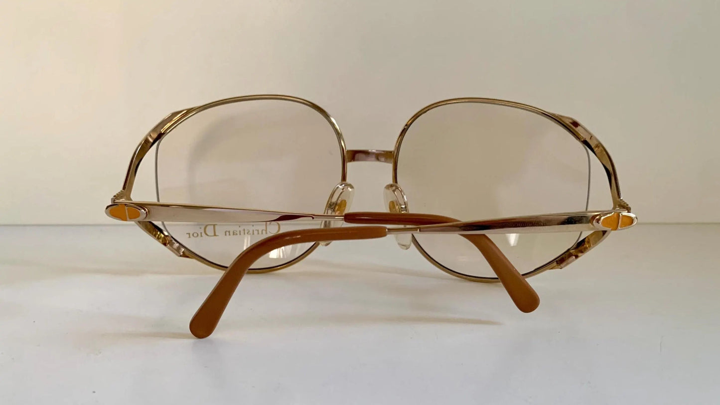 Christian Dior Vintage glasses - 2387 golden metal frames