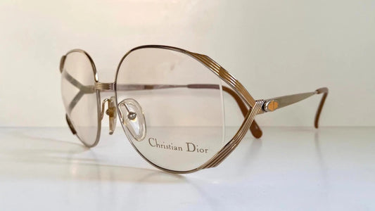 Christian Dior Vintage glasses - 2387 golden metal frames