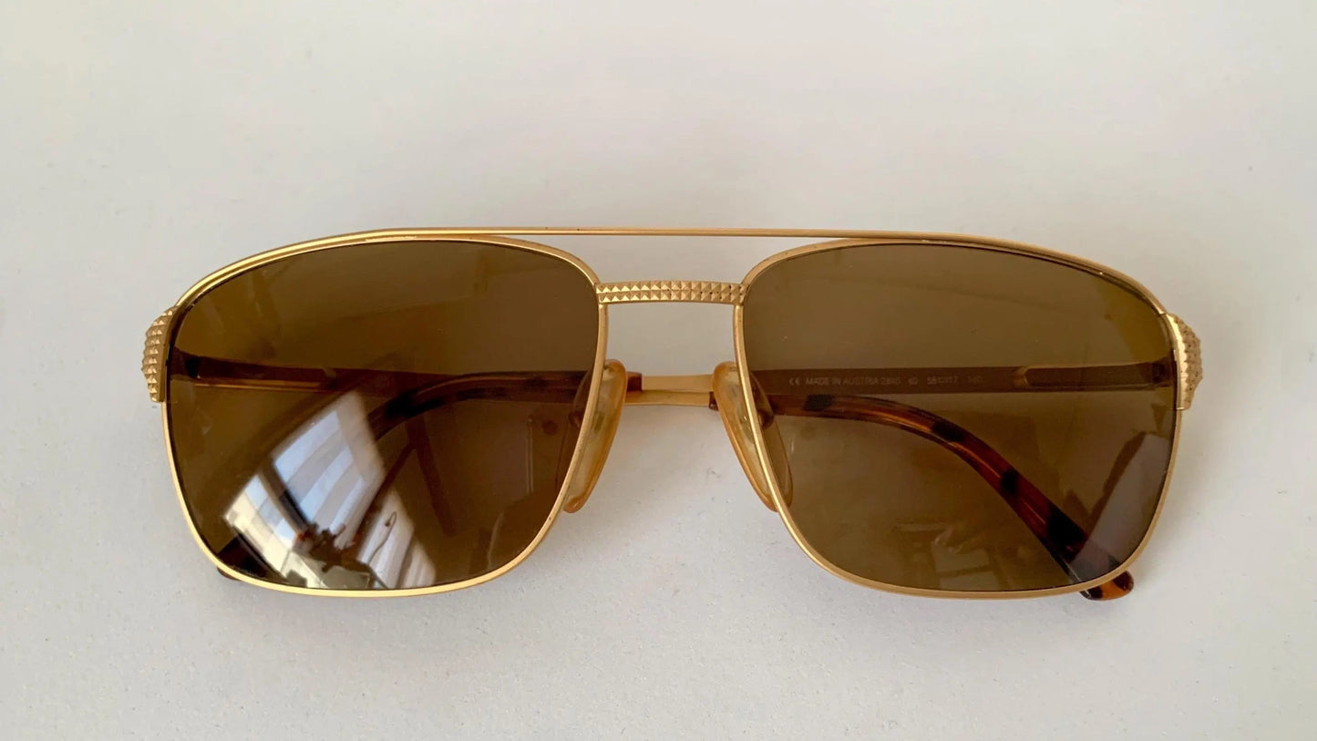 Christian Dior Vintage Sunglasses - 2840 80s golden frames
