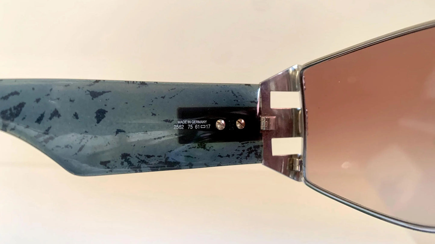 Christian Dior Vintage Sunglasses - 80s 2562 silver mask frames