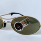 Ray Ban B&L USA vintage sunglasses - rare W2307 Orbs Ellipse golden mirrored frame