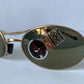 Ray Ban B&L USA vintage sunglasses - rare W2307 Orbs Ellipse golden mirrored frame
