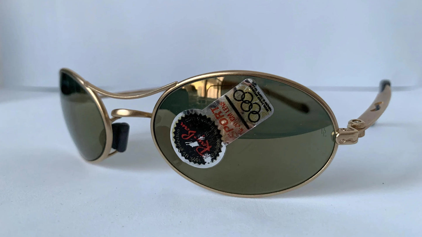 Ray Ban B&L USA vintage sunglasses - rare W2307 Orbs Ellipse golden mirrored frame