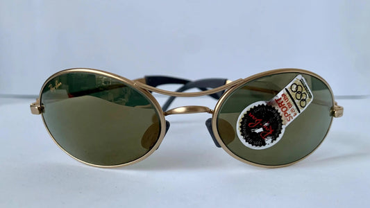Ray Ban B&L USA vintage sunglasses - rare W2307 Orbs Ellipse golden mirrored frame