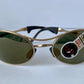 Ray Ban B&L USA vintage sunglasses - rare W2307 Orbs Ellipse golden mirrored frame