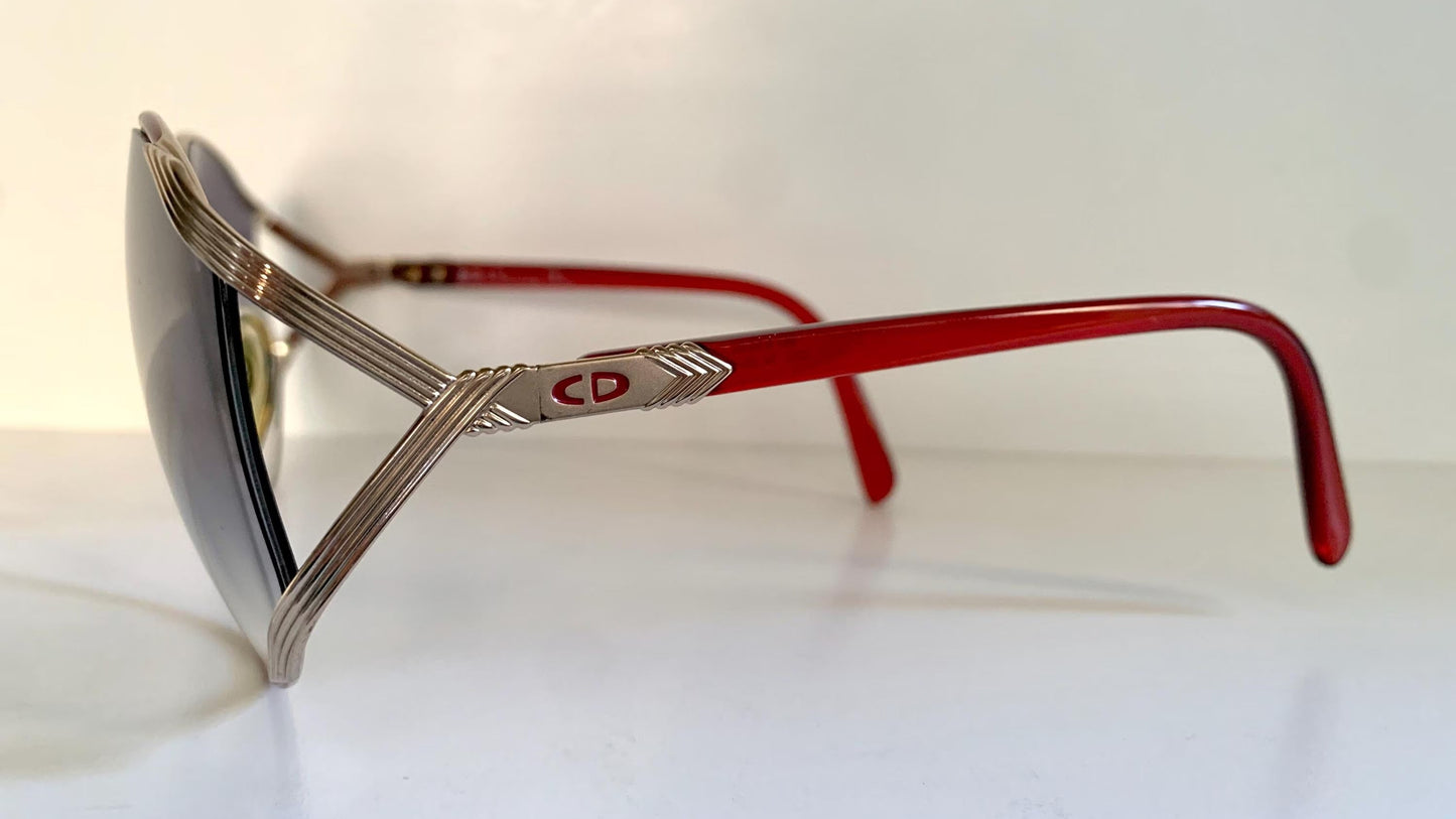 Christian Dior XXL vintage sunglasses - 2250 red 80s frames