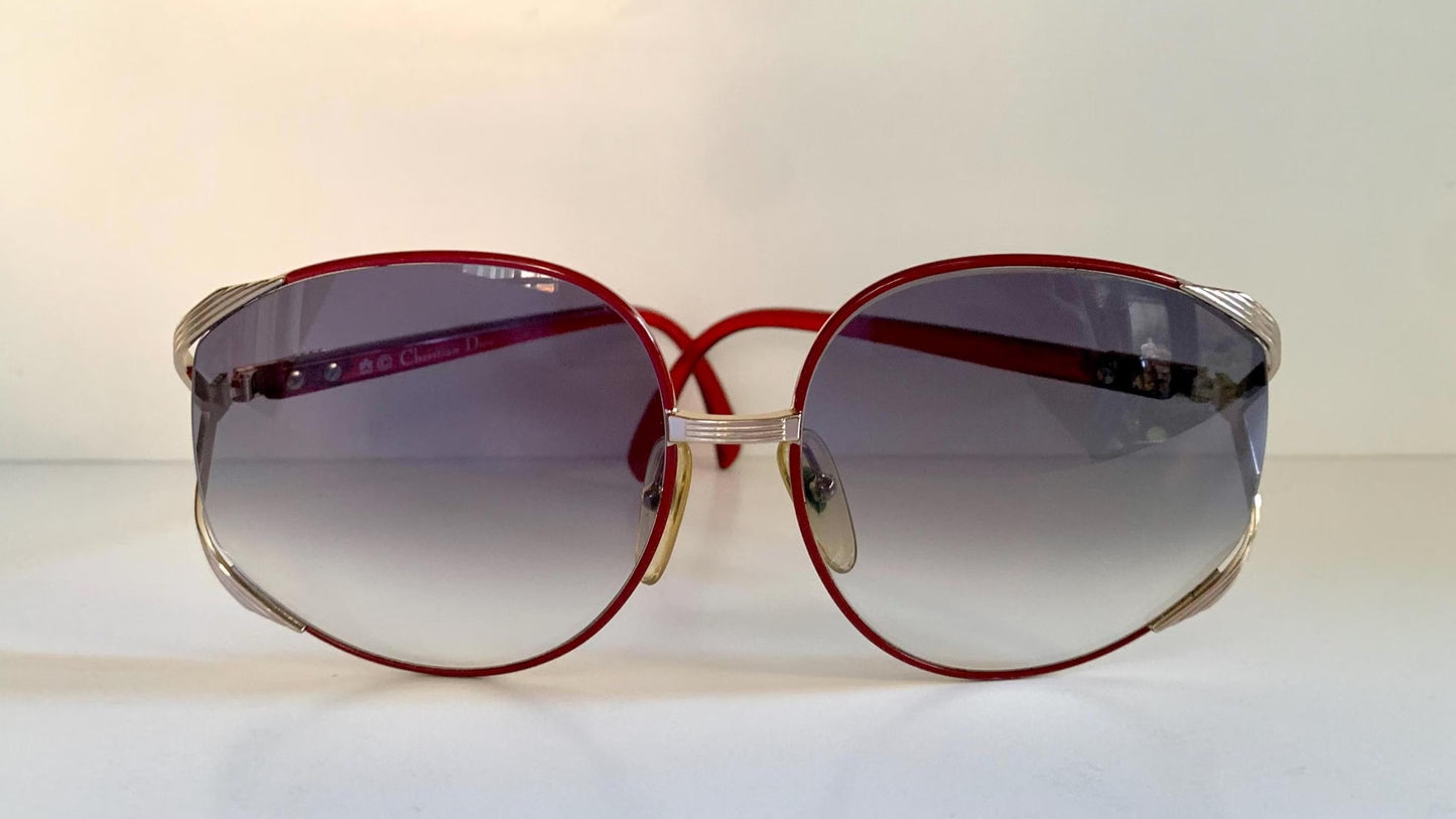Christian Dior XXL vintage sunglasses - 2250 red 80s frames