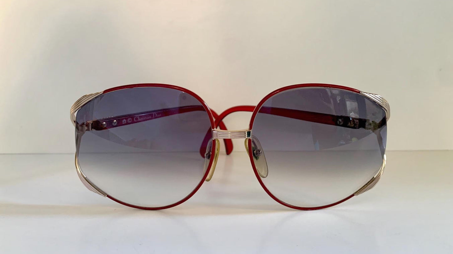 Christian Dior XXL vintage sunglasses - 2250 red 80s frames