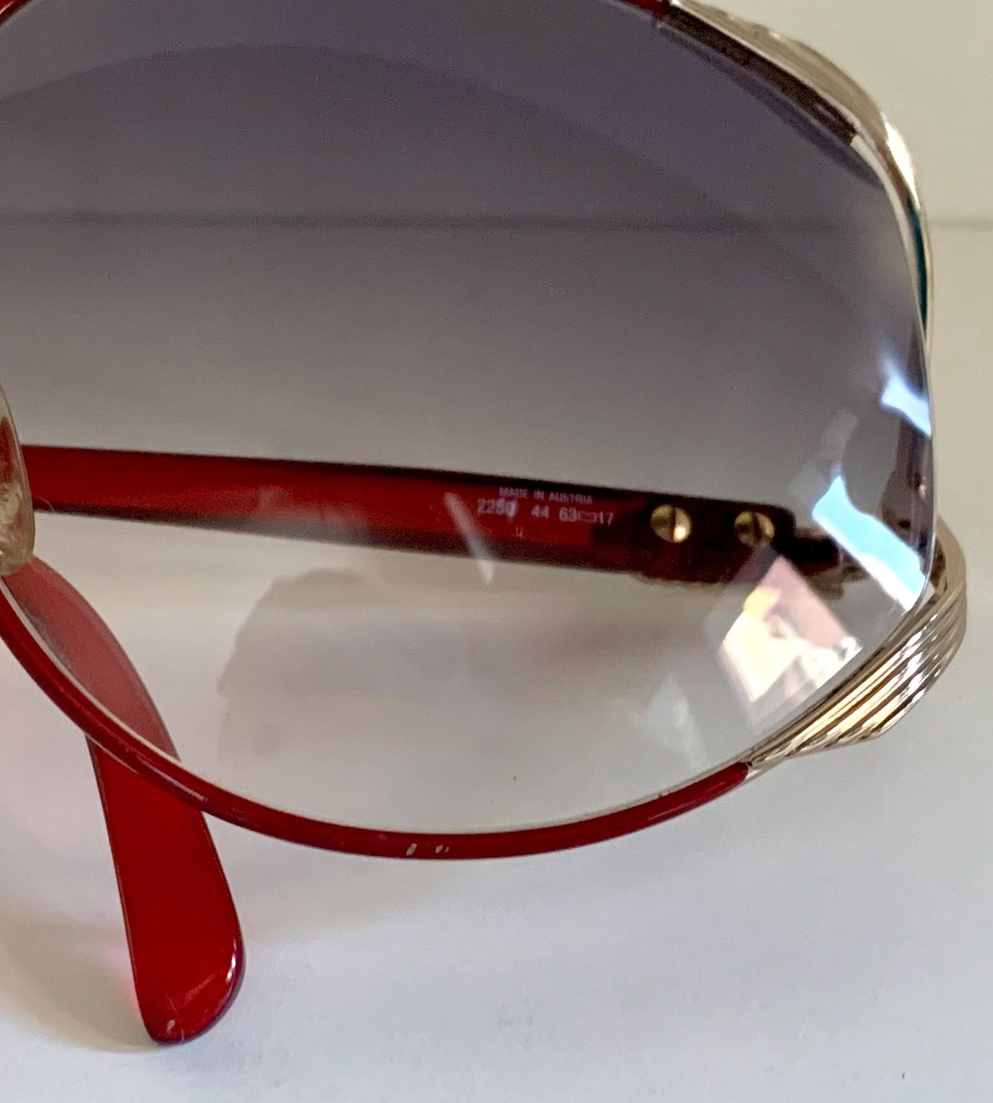 Christian Dior XXL vintage sunglasses - 2250 red 80s frames