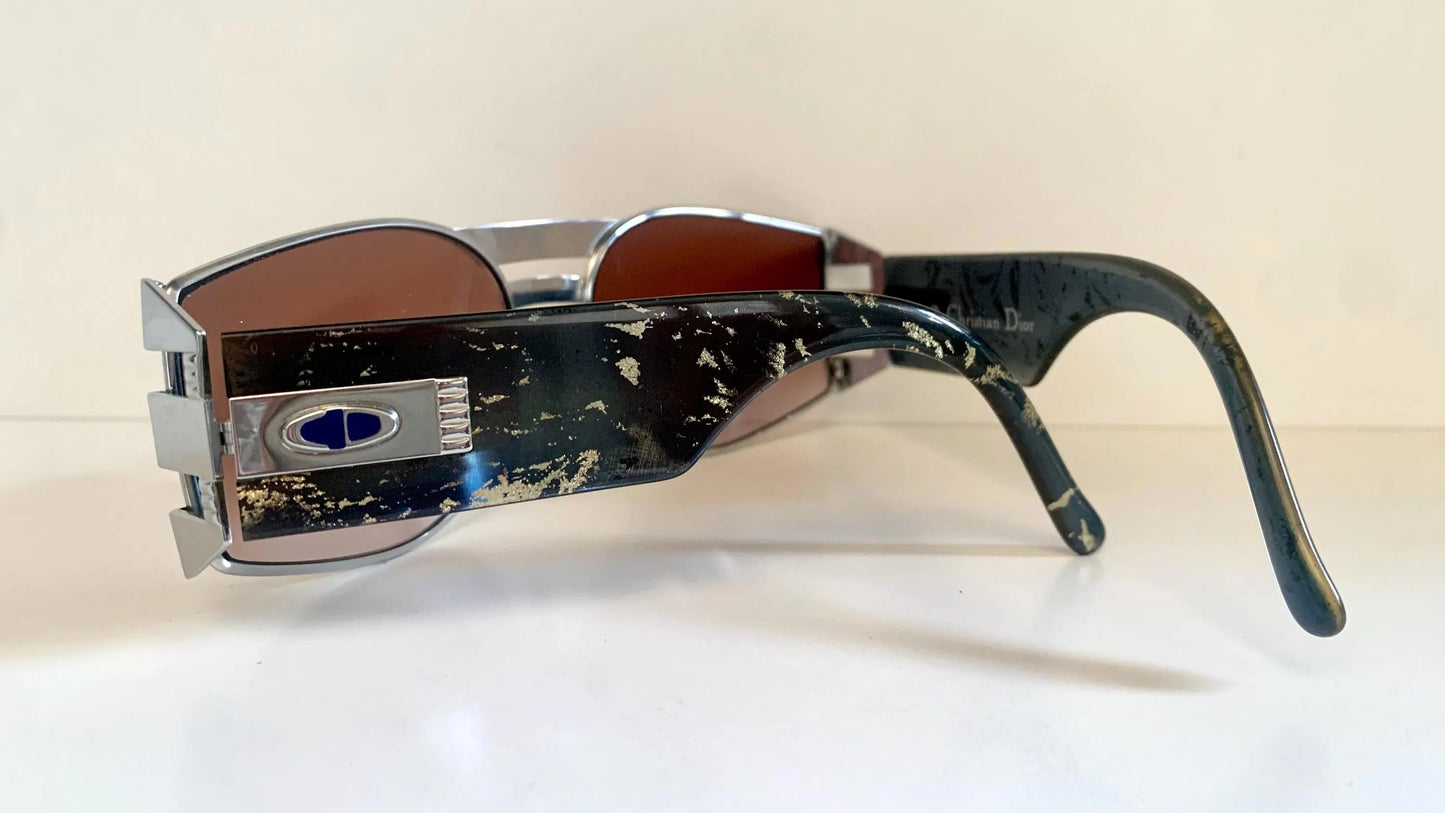 Christian Dior Vintage Sunglasses - 80s 2562 silver mask frames
