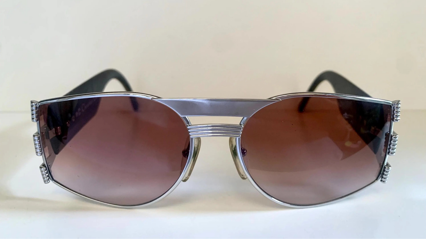 Christian Dior Vintage Sunglasses - 80s 2562 silver mask frames
