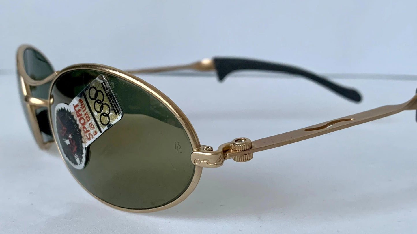 Ray Ban B&L USA vintage sunglasses - rare W2307 Orbs Ellipse golden mirrored frame