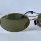 Ray Ban B&L USA vintage sunglasses - rare W2307 Orbs Ellipse golden mirrored frame
