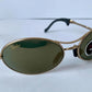 Ray Ban B&L USA vintage sunglasses - rare W2307 Orbs Ellipse golden mirrored frame